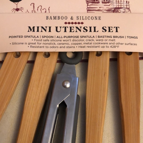 NWT Core Bamboo & Silicone Mini Utensil Set-Halloween - Picture 4 of 5